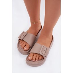 Sandale cu platformă din spumă pentru femei cu cataramă