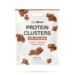 GymBeam Protein Clusters 33 g ciocolată cu lapte