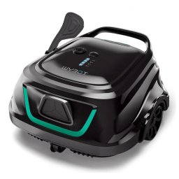 Robot curatare piscine fara fir Wybot A1, 33W, SMART, Pentru pana la 80 m², Autonomie 120 min, Auto-parcare, Auto-revers, IPX8, Negru