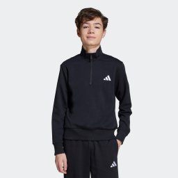 Hanorac cu fermoar ADIDAS Negru Copii