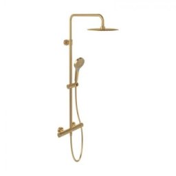 Coloana de dus cu termostat Villeroy&Boch Verve 250 auriu periat mat