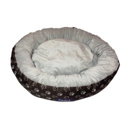 Culcus pufos pentru caine/pisica, gri deschis, 67 cm