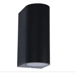 Set 2 x Aplica Perete Exterior Shellon-2, 2 x GU10, IP54, Negru, Aluminiu, Well