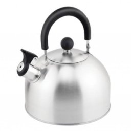 Set 2 x Ceainic Inox cu Fluier, Exterior Polishat, Capacitate 3 l