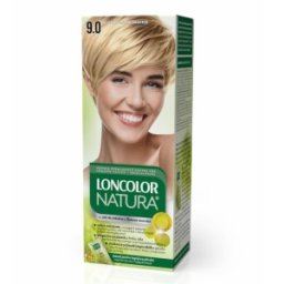 Set 4 x Vopsea de Par Permanenta Loncolor Natura, Nr. 9.0 Blond foarte Deschis, 100 ml