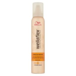 Set 2 x Spuma de Par pentru Fixare Medie Wella Wellaflex Curls & Waves 3, 200 ml