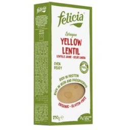 Set 2 x Lasagna Bio din Linte Galbena, 250 g, Felicia
