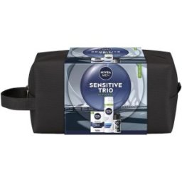 Set 2 x Caseta Cadou Barbati Nivea Men, Balsam dupa Ras 100 ml, Gel Ras 200 ml, Deodorant 50 ml