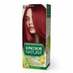 Set 4 x Vopsea de Par Permanenta Loncolor Natura, Nr. 6.6 Rosu Inchis, 100 ml