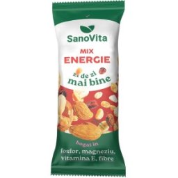 Set 2 x Migdale, Caju, Alune de Padure si Merisoare, Mix pentru Energie, 50 g, Sanovita