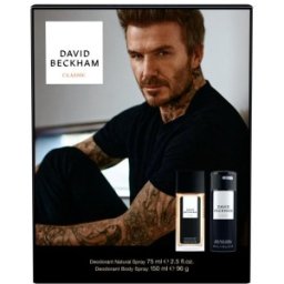 Set 2 x Caseta Cadou Barbati David Beckham Classic, Deodorant 75 ml, Deodorant Corp 150 ml