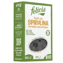 Set 2 x Fusilli Bio din Orez Integral cu Spirulina 250 g, Felicia