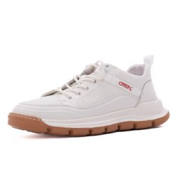 Pantofi barbati de vara din piele naturala, Otter 7CCJ80005A 13-N, alb