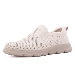 Pantofi barbati de vara din piele naturala, Otter 85DT80011B 52-N, crem