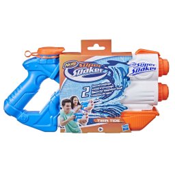 Pistol cu apa Nerf Super Soaker Twin Tide, 2 jeturi, 975 ml