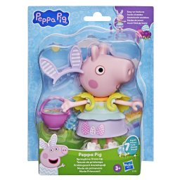 Papusa Peppa Pig cu tinuta de primavara si accesorii, 15 cm