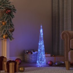 Con de lumina cu LED decorativ, albastru, 60 cm, acril GartenMobel Dekor