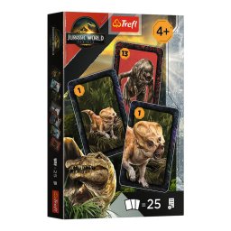 Carti de joc Trefl Jurassic World, 25 carti, 4+ ani, multicolor
