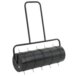 Tavalug gazon de gradina cleme de aerisire negru 63 L fier/otel GartenMobel Dekor