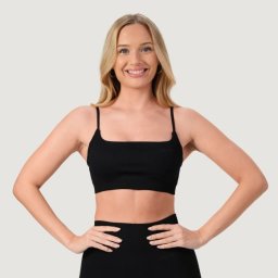 GymBeam Sutien sport fără cusături NEO Black L