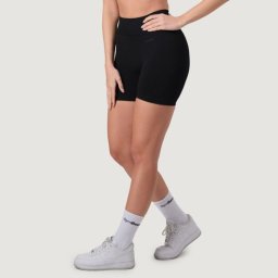 GymBeam Pantaloni scurți fără cusături pentru femei NEO Black XL