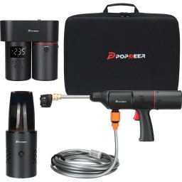 Pompa de aer wireless multifunctionala 4 in 1 pistol de spalat masina aspirator incarcator wireless