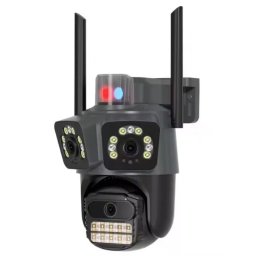 Camera supraveghere WiFi cu 3 lentile 15MP 8K PTZ Audio Alarma Exterior IP66