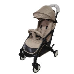Carucior sport B508 crem, pliabil compact, 0-36 luni, 6.1 kg, reclinabil, cos depozitare - Copie