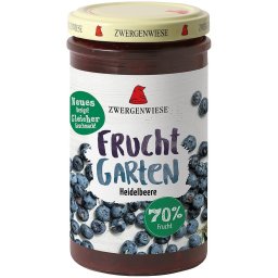 Gem de afine indulcit cu nectar de agave fara gluten 225g Zwergenwiese