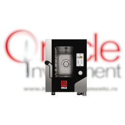 Cuptor electric combisteamer 6 tăvi GN1/1 touchscreen, compact cu boiler Millenial Eka Italia
