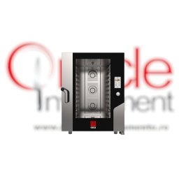 Cuptor electric combisteamer 10 tăvi GN1/1 touchscreen, compact cu boiler Millenial Eka Italia