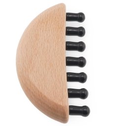 Pieptene pentru masaj cu cristale naturale din Onix, 10cm