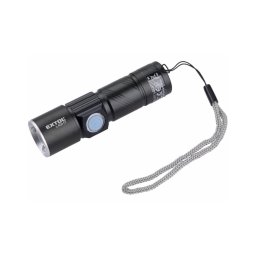 Lanternă LED reîncărcabilă Extol LED/3W/450 mAh/3,7V negru