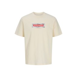 JACK & JONES T-Shirt Jcobreeze Branded Ss Crew Neck Fst 12297851 11-0106 TCX sweet corn