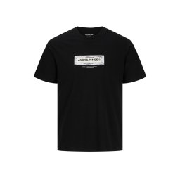 JACK & JONES T-Shirt Jcobreeze Branded Ss Crew Neck Fst 12297851 C-N10 black