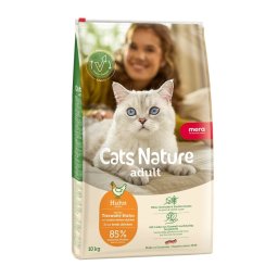 Hrană pisici fără cereale MERA Nature Adult pui 10 kg proteină animală ridicată