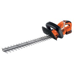 Foarfeca pentru tuns gard viu cu acumulator 18V Black Decker GTC1845L20-QW, lungime lama 45 cm, grosime taiere 12 mm, 1 x acumulator 2.0 Ah si incarcator