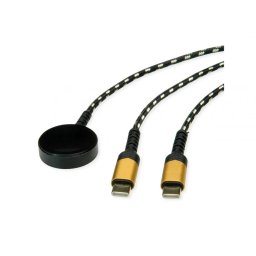 Cablu alimentare USB type C la USB type C + pad wireless Samsung 60W 1.2m, Roline 11.02.8343