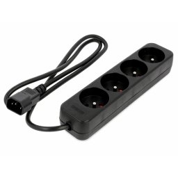 Prelungitor pentru UPS C14 la 4 x Schuko 1m, PS0-04E-0100-IEC-BK