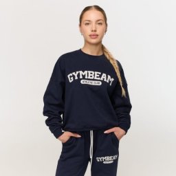 GymBeam Hanorac pentru femei Varsity Blue S