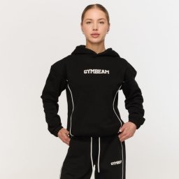 GymBeam Hanorac pentru femei Varsity Black XXL