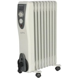 Calorifer Luxpol Calorifer pe ulei LGO-9, Alb,2000W, 3 trepte, Indicator luminos, Alb