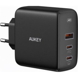 Incarcator retea AUKEY, Omnia Mix 3, 90W 3-Port, Negru