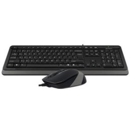 Kit Tastatura si Mouse A4TECH F1010, USB, Negru/Gri