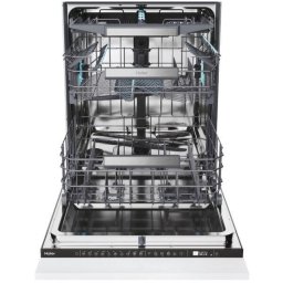 Masina de spalat vase incorporabila Haier XS 4A4M4PB, 14 seturi, 10 programe, 60 cm, Clasa A, panou comanda negru