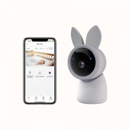 Camera de supraveghere WIFI Baby Monitor, 2K/3MP UHD 355° Arenti AInannycam, Lullabies, Cry Detection, Temp & Umidity Sensor, Two Way Talk, Alb(Camera unica)