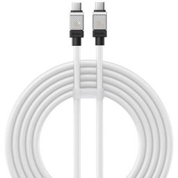 CABLU alimentare si date Baseus, Fast Charging Data Cable pt. smartphone, USB Type-C (T) la USB Type-C (T), E-marker, 100W, 2m, alb