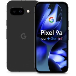 Telefon mobil Google Pixel 9a, Dual SIM, 256GB, 8GB RAM, 5G, Obsidian