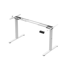 Cadru pentru birou, Mark Adler Xeno 4.5, cu inaltime reglabila electric, 72-118 cm, 3 Functii de Memorie, capacitate de sarcina 100 kg, Alb