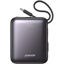 Baterie Externa Joyroom JR-PBF27, 10000mAh, 22.5W, PD, 1 x Lightning - 2 x USB-C, Neagra